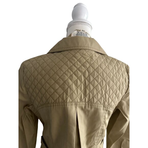 L MORE Hong Kong Vintage Drawstring Tan Safari Style Blazer Jacket Size 11/12 - Picture 7 of 8